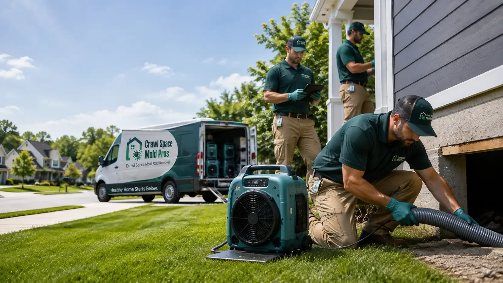 Crawl Space Mold Removal in Coleman, MI